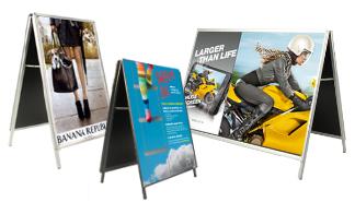 22x28 Weather Warrior Outdoor Sign Holder | 2-Sided Weatherproof Heavy Duty  Poster Stand