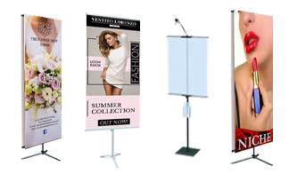 Hook and Loop Portable Banner Stand