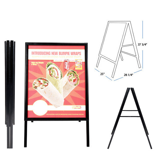 22x28 AFrame Snap Frame Sidewalk Sign Holder for 22 x 28 Poster Sizes