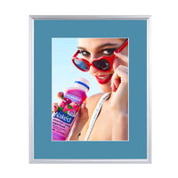 SLIDE IN POSTER FRAMES 20x20 WITH 4" WIDE MAT BOARD PROVIDE A TRADITIONAL PICTURE FRAME "LOOK", WITH EASY ACCESS TO CHANGE YOUR POSTERS