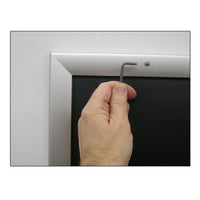 ALLEN WRENCH (KEY) INCLUDED TO OPEN & SECURE ALL (4) 14x22 FRAME RAILS