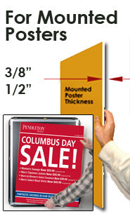 EXTRA LARGE - EXTRA DEEP 24 x 96 Sign Holder Snap Frames (1 5/8" Profile for MOUNTED GRAPHICS)