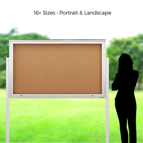 Outdoor Poster Display Case 24x36 + One Door Enclosed Bulletin Board –  OutdoorDisplayCases