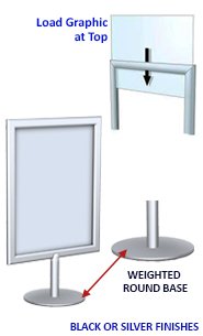 Light Weight Table Top Poster Displays CounterTop Display 8.5" x 11 ...