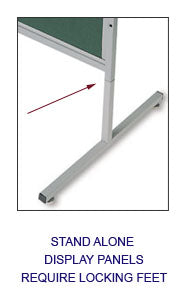 Loop Fabric Floor Exhibit Displays - Large Single Panel in 8 Colors ...