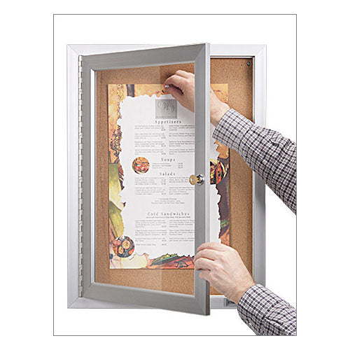 Outdoor Enclosed Poster Display Case 18 x 24 Single Locking Door