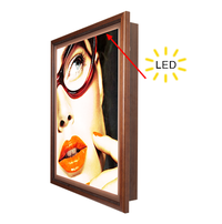 SwingFrame Designer Wood Framed Backlit Lightboxes