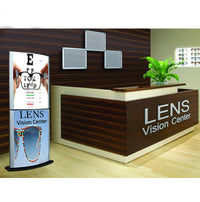 Convex Sign Holder Poster Stand Floorstand (2 Tier)