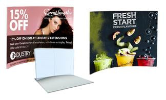 Extra Large Curved Banner Stands