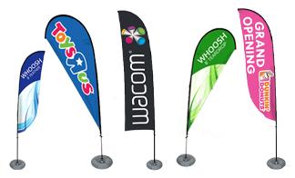 WHOOSH Outdoor Flag Banner Stands