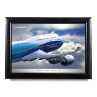 SUPER WIDE PICTURE FRAME 10" x 20"  in LANDSCAPE ORIENTATION (SHOWN IN SATIN BLACK)