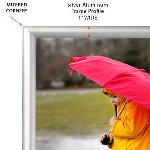 MT Displays Mitered Corner Snap Picture Frame, Black