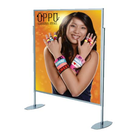 Super Large Format Poster Stand Display for 60x72 Posters and Signs -  2-Sided Floor Stand Sign Holder – FloorStands