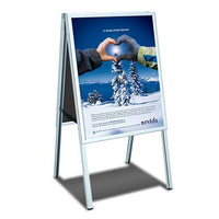 TOP LOADING A-FRAME SIDEWALK SIGN 24x36 (SHOWN IN SILVER)