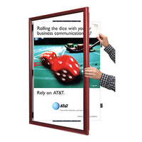 SWING-OPEN & SWING CLOSE FOR EASY CHANGE OF 24x36 POSTERS