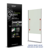 48x96 Silver Poster Board Floor Display Holds Rigid Mounted Graphics up to 1/2" MAX Thickness