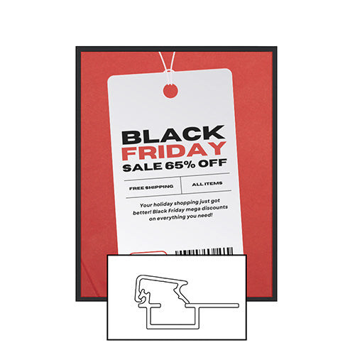 MINI 27x39 Poster Snap Frames (.60" Wide Frame Profile)