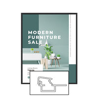 MINI 20x28 Poster Snap Frames (.60" Wide Frame Profile)