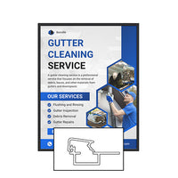 MINI 20x20 Poster Snap Frames (.60" Wide Frame Profile)