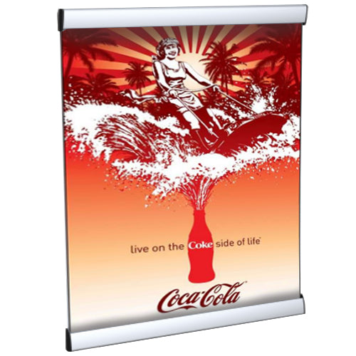 SNAP BAR WALL MOUNTED POSTER DISPLAYS (72" WIDE)