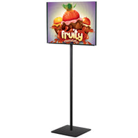 8 1/2" X 11" LIGHTWEIGHT COUNTERTOP PEDESTAL DISPLAY - DOUBLE SIDED