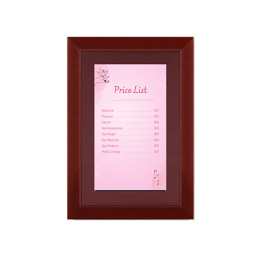 Wood 362 Poster Display SwingFrames 11x14 with Matboard