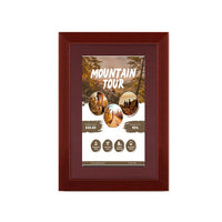 Wood 362 Poster Display SwingFrames 16x16 with Matboard