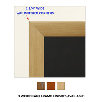 A-FRAME WOODEN SIGN HOLDER HAS 20 x 30 SIGN FRAMES with MITERED CORNERS