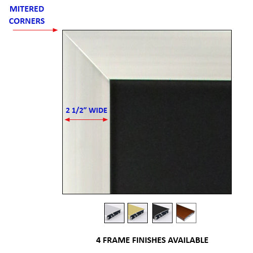 A-FRAME 24 x 30 POSTER STAND HAS 2 1/2" WIDE SIGN FRAME with MITERED CORNERS