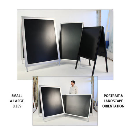 A-Frame 30x30 Sign Holder  Snap Frame BOLD 2 1/2 Wide FREE Shipping –  PosterDisplays4Sale