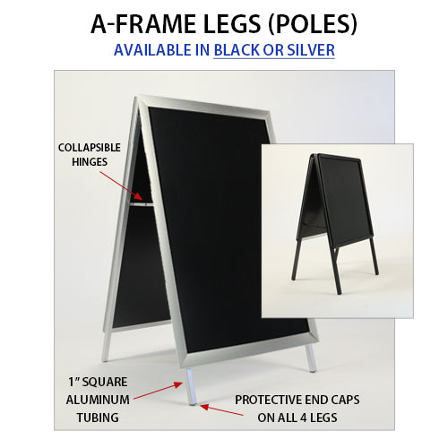 A-Frame 40x60 Sign Holder  Snap Frame BOLD 2 1/2 Wide FREE Shipping –  FloorStands