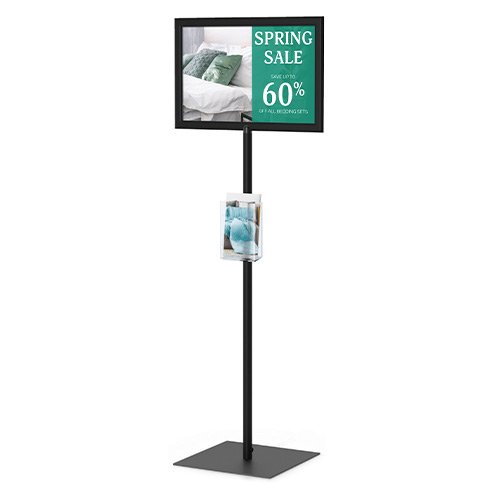 Adjustable 14x22 Sign Holder Stand + Square Base Telescopes 26