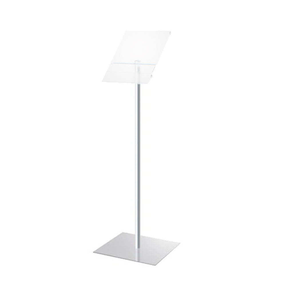 8.5x11 Angled Acrylic Sign Holder Floor Stand with Telescopic Post ...