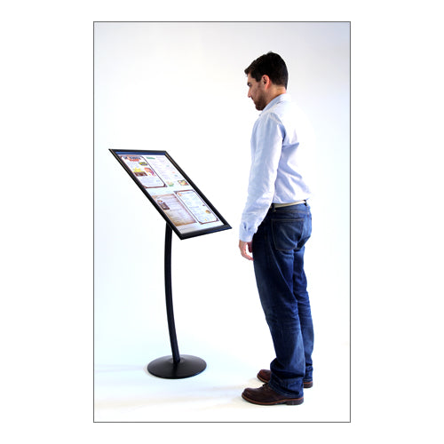 Pedestal Restaurant Menu Sign Holder Stand Displays 4 Menus 8.5x11 –  PosterDisplays4Sale