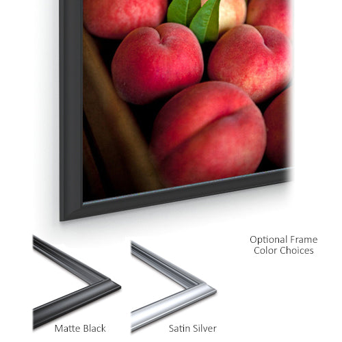 14x22 Decorative-Style Silicone Edge Graphic Fabric Displays are Available in Black and Silver Picture Frame Finishes