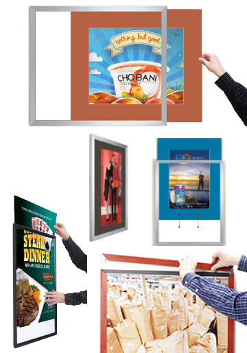 Designer Euro Style Slide In Picture Frame for Posters 11x14 + 3 Wide –  PosterDisplays4Sale