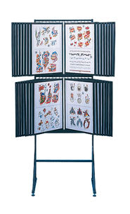 Double Decker Free Standing Flash Art Display