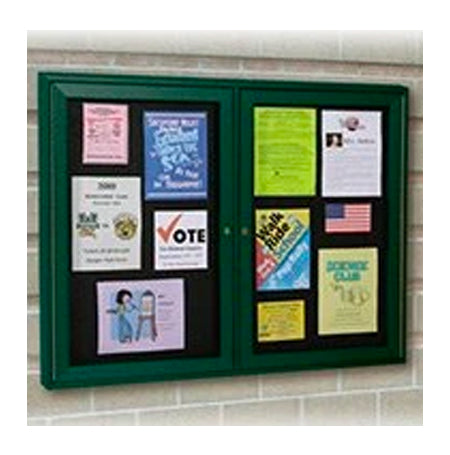 48x36 Wall Outdoor Bulletin Board Info Center is available in 6 Plastic Lumber Finishes
