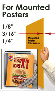 Extra Large 60 x 96 Poster Snap Frames (2 1/2" Profile for MOUNTED GRAPHICS)