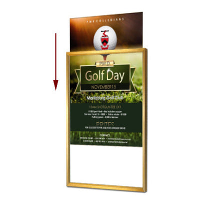 Hospitality 11x14 Sign Holder Wall Poster Display + Brass Finishes –  PosterDisplays4Sale