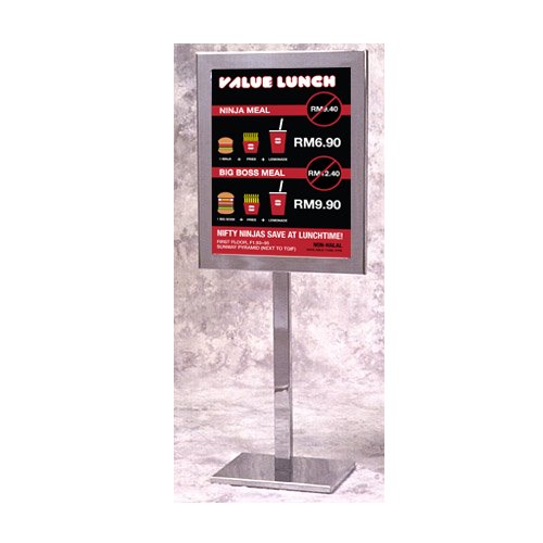 Heavy Duty Indestructible Steel 22x28 Sign Holder Stand | Poster Floor Stand