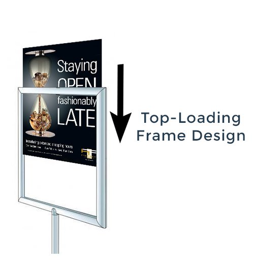 Super Large Format Portable Poster Stand Display - 48x60 Poster Sign Holder  Size