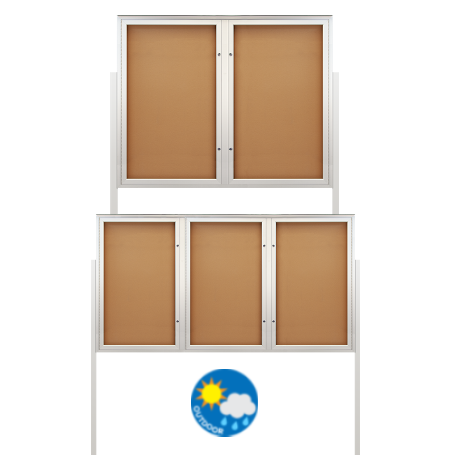 Outdoor Enclosed Bulletin Board 24 x 36 with Single Locking Door –  OutdoorDisplayCases