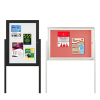 Outdoor Enclosed Poster Case Standing with LED LIGHTS | Available in 15+ Sizes