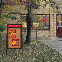 Outdoor Enclosed Poster Cases with Posts and Personalized Message Header | Perfect For Outdoor Marketing
