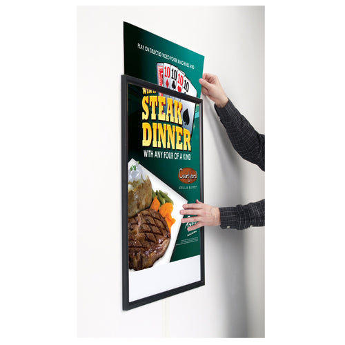 TOP LOADING FRAME for 24x48 POSTERS (SLIM to WALL)