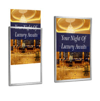 30x40 Upscale Hospitality Sign Holder Wall Poster Display