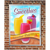 Weatherproof 36" x 48" Outdoor Poster Case displays for single sided poster. Display | Ideal for promotions, advertisements, and events outside of your retail store, restaurant, car dealership, etc.