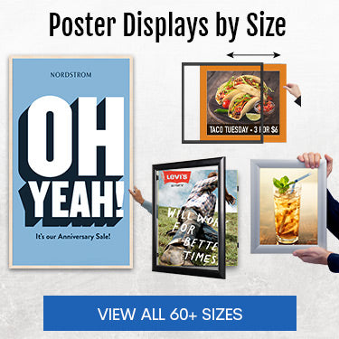 Slide In Poster Frame 36 x 48 for Indoor or Outdoor Advertising