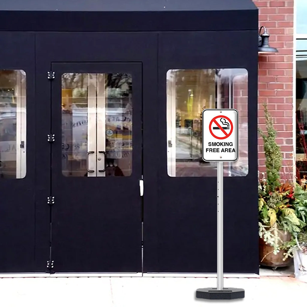 30 LBS Outdoor Portable Parking Lot Sign with 60